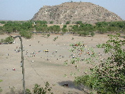 Football at Base of Waza Hotel